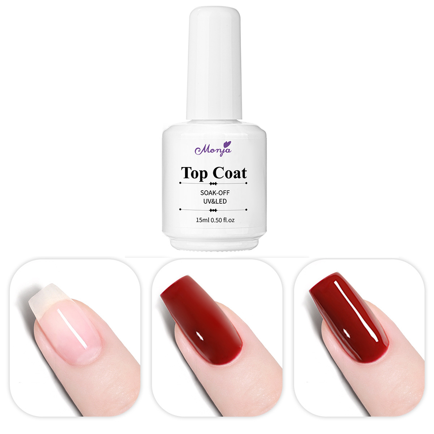 15ml Top Coat No Wipe For Gel  - Gel Top Coat 评论和价格