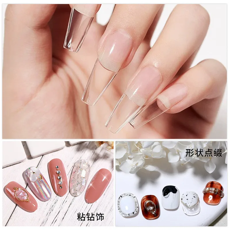 3pcs/set Solid Nail Tips Gel S - Nail Art Halal 评论和价格