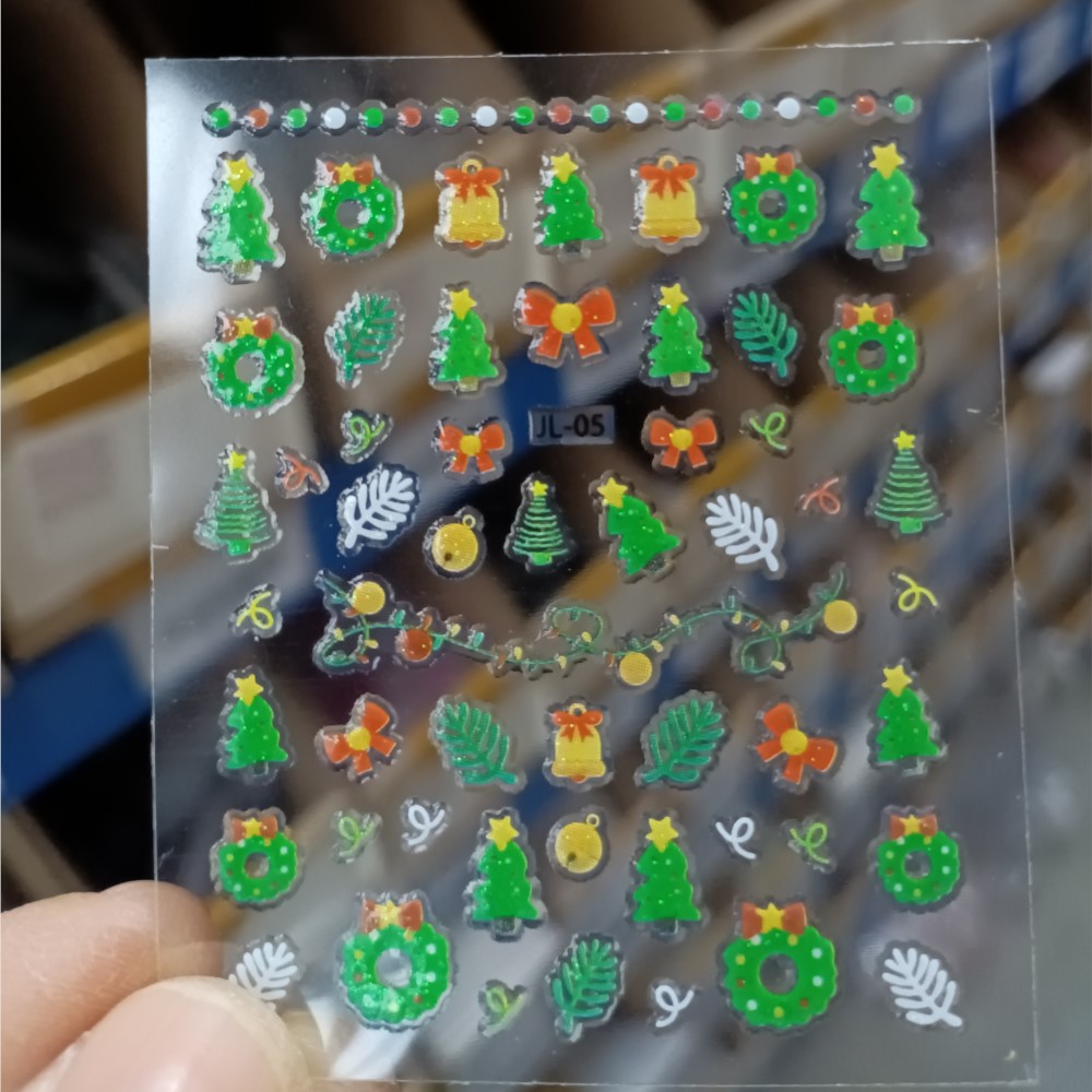 30PCS Christmas Nail Art Stick - Nail Art Xmas Stickers 评论和价格