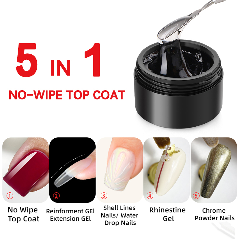 MSHARE 3D Top Coat Gel 50ml 5  - Gel Top Coat 评论和价格