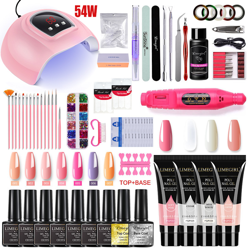 Nail Extension Kit Acrylic Gel - Gel Top Coat 评论和价格