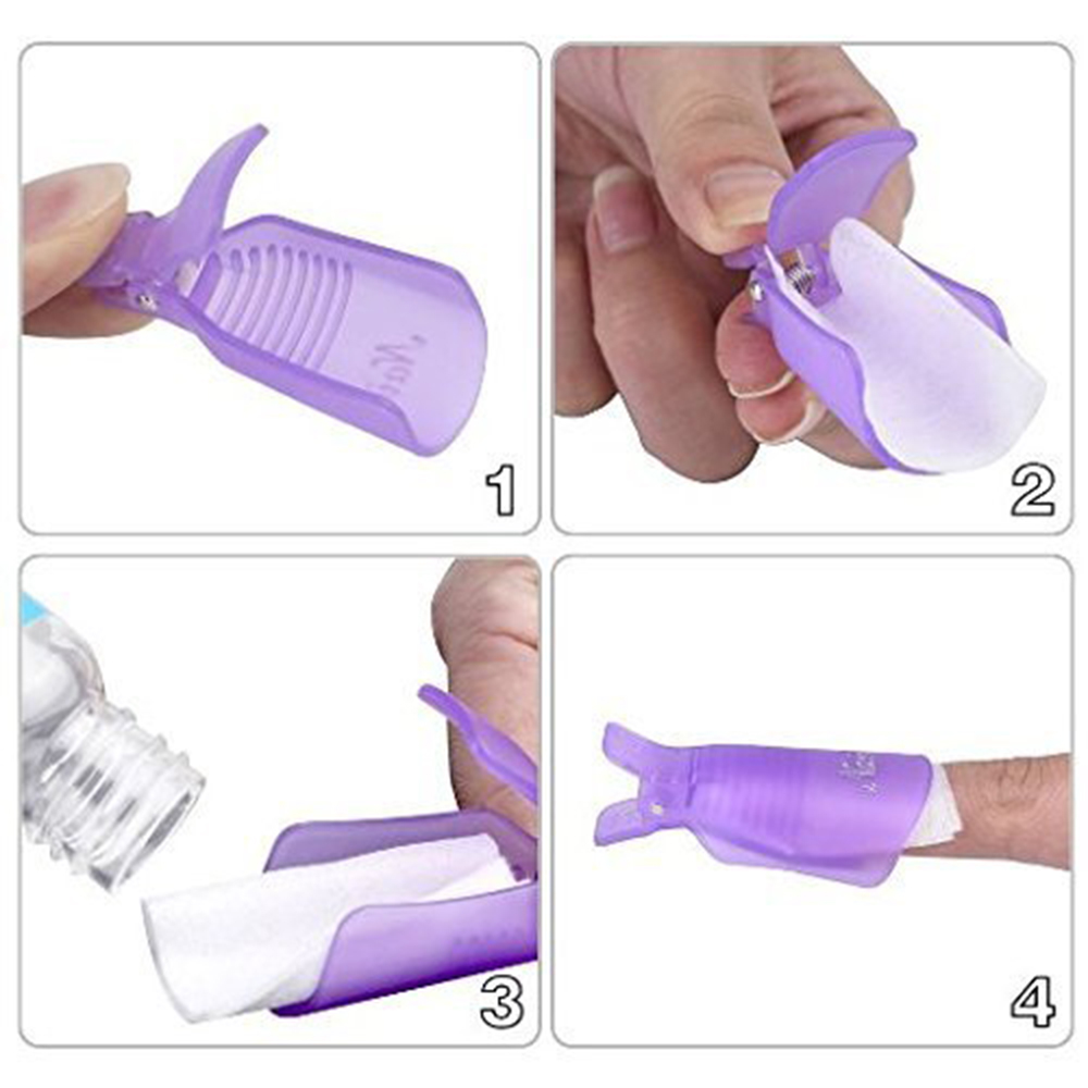 10Pcs Plastic Nail Art Soak Of - Nail Art Halal 评论和价格