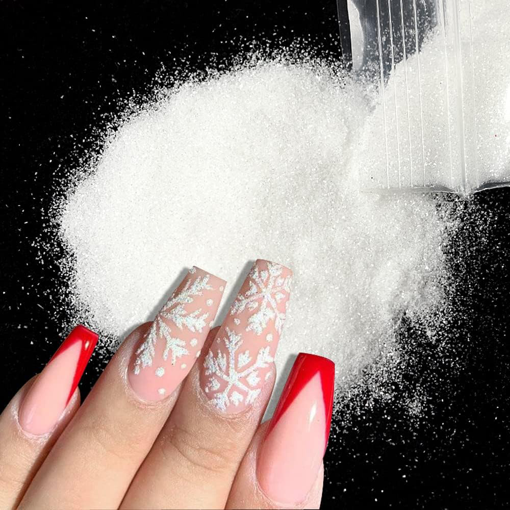50g/Bag Christmas White Black  - Nail Art Xmas Stickers 评论和价格