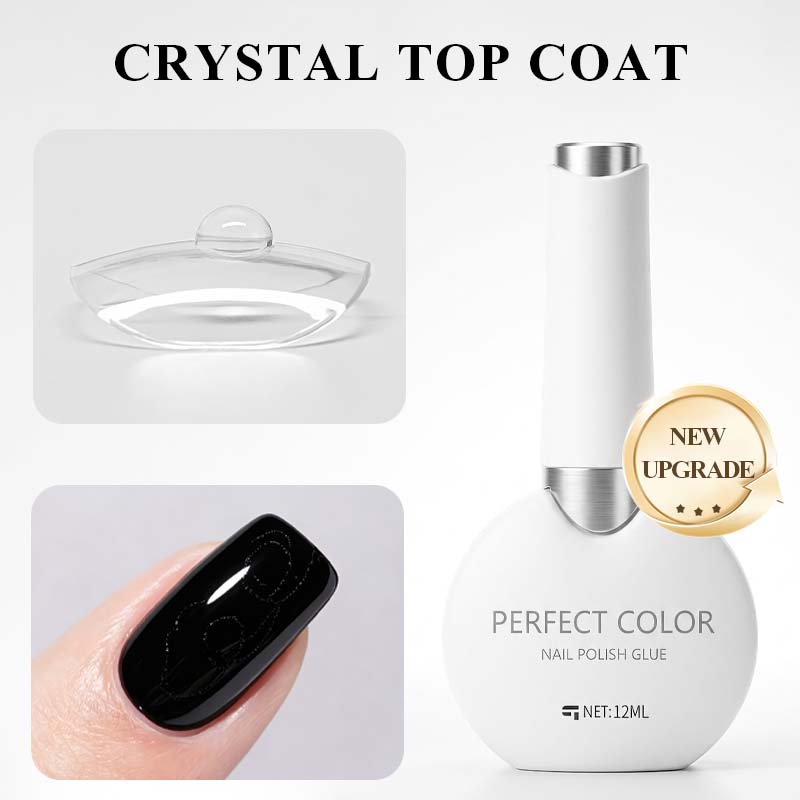 PERFECT COLOR Crystal Top Coat - Gel Top Coat 评论和价格